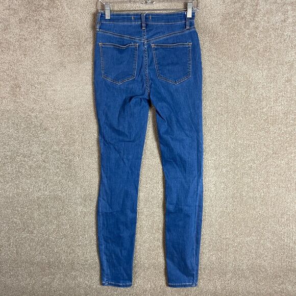 Free People Jeans Womens 26 Skinny Distressed Long‎ & Lean Jegging High Rise - Picture 12 of 13